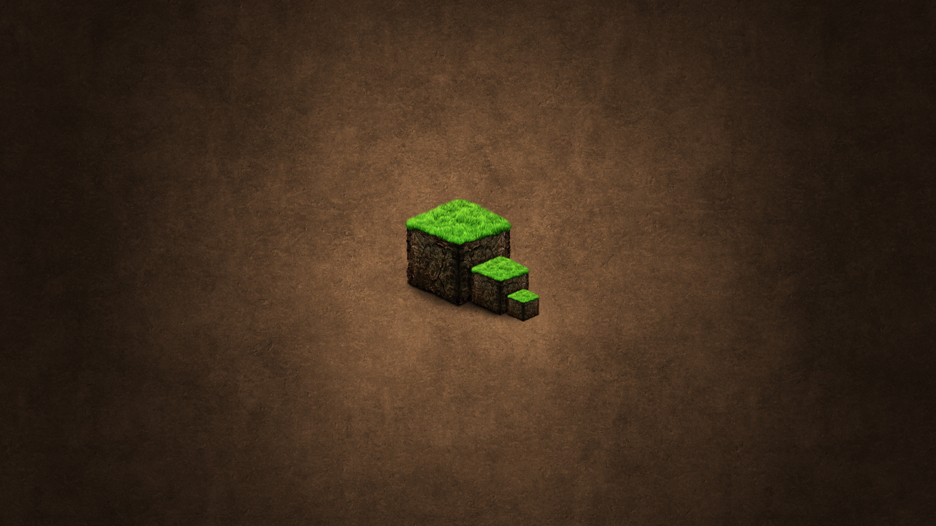 minecraft, кубики, коричневое