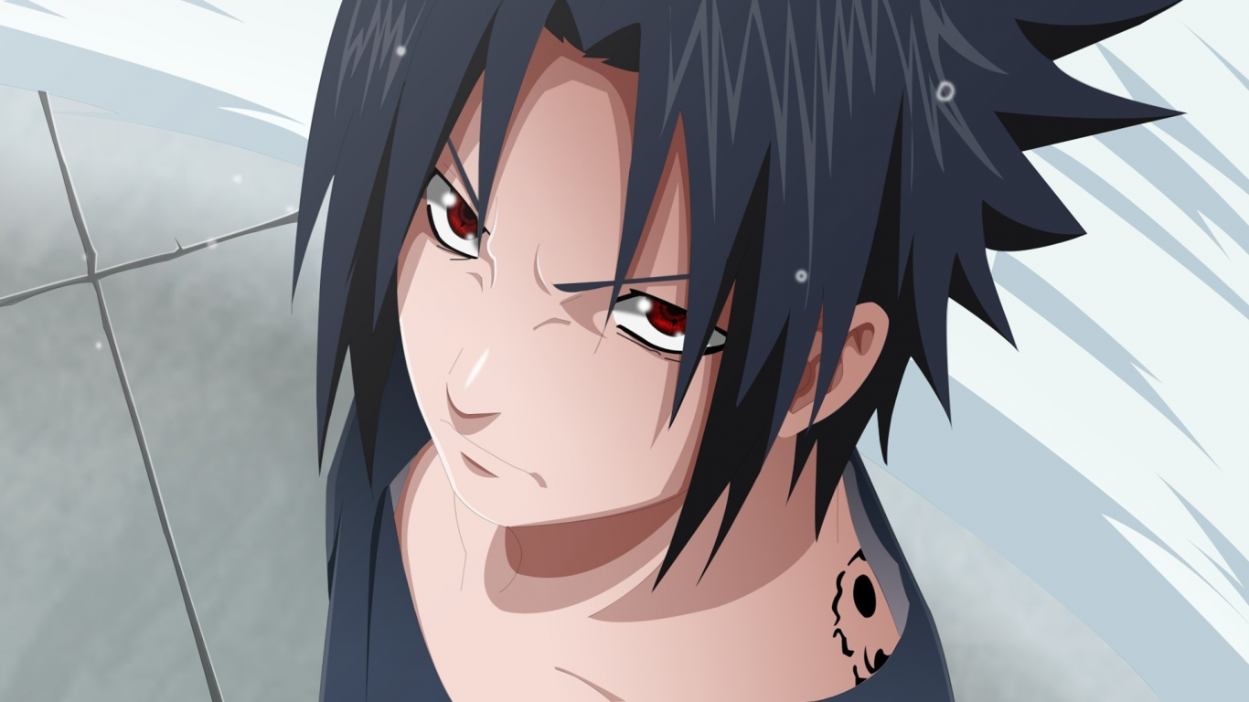 uchiha sasuke, sharingan, naruto shippuden