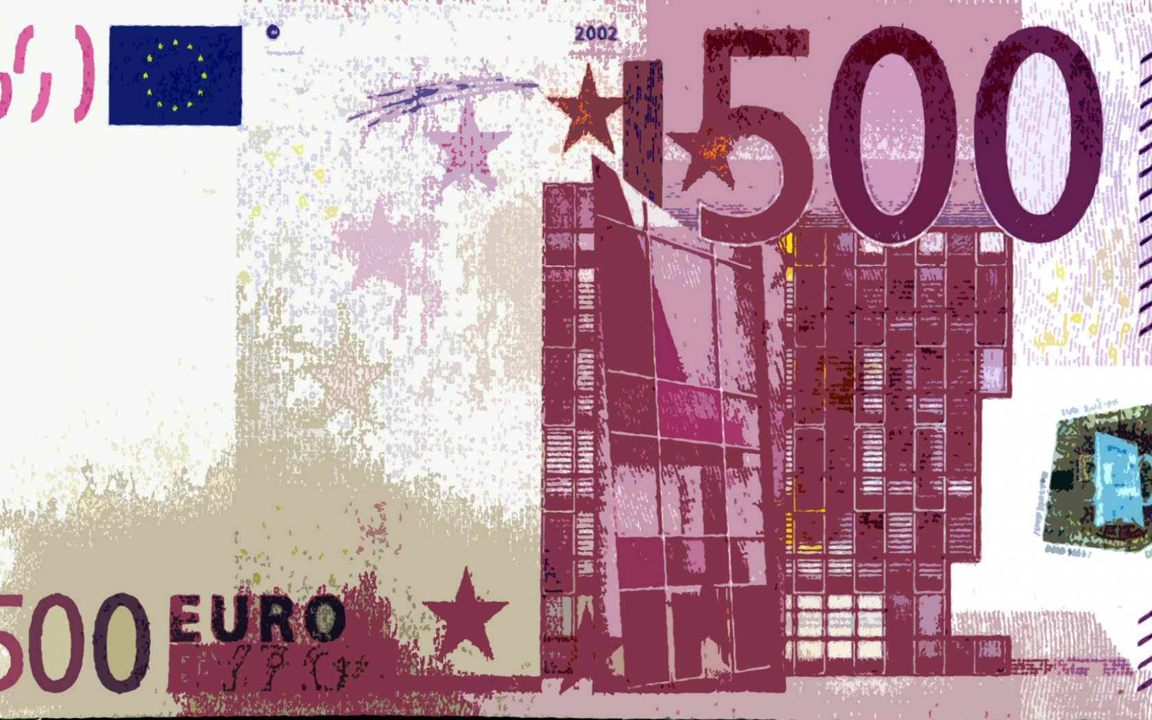 евро, купюра, рисунок, коврик для мышки