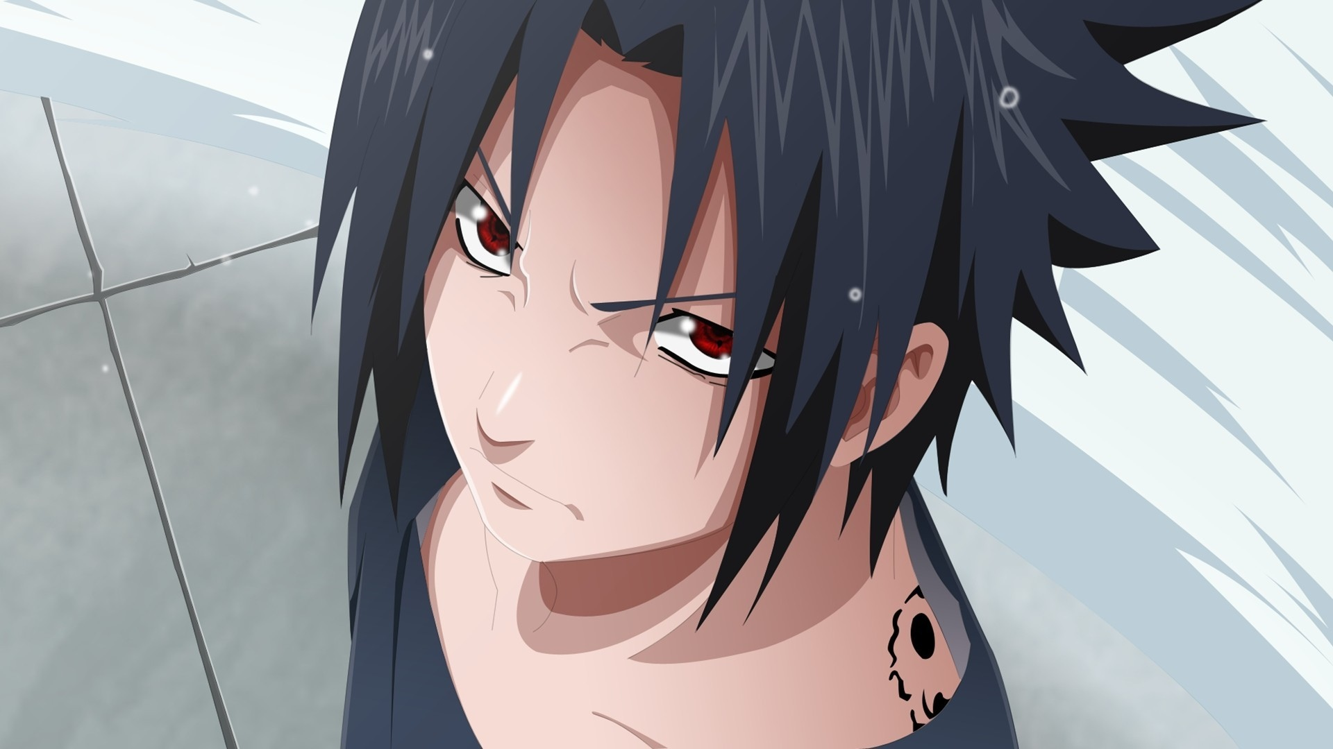 uchiha sasuke, sharingan, naruto shippuden