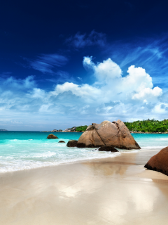 stones, paradise, тропики, tropical, песок, sea, beach, coast, summer, пляж, ocean
