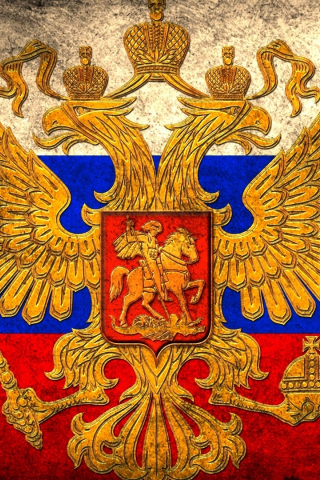 герб, двухглавый орел, россия, флаг