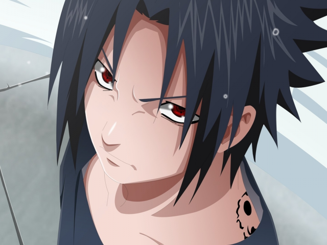 uchiha sasuke, sharingan, naruto shippuden