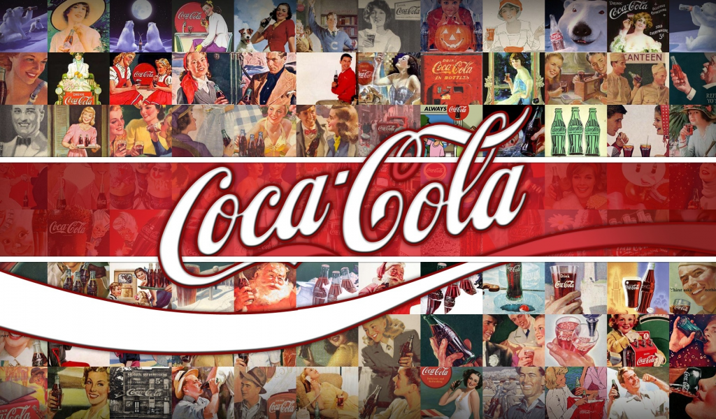 реклама, coca-cola, логотип, классика, фон, напиток, брэнд