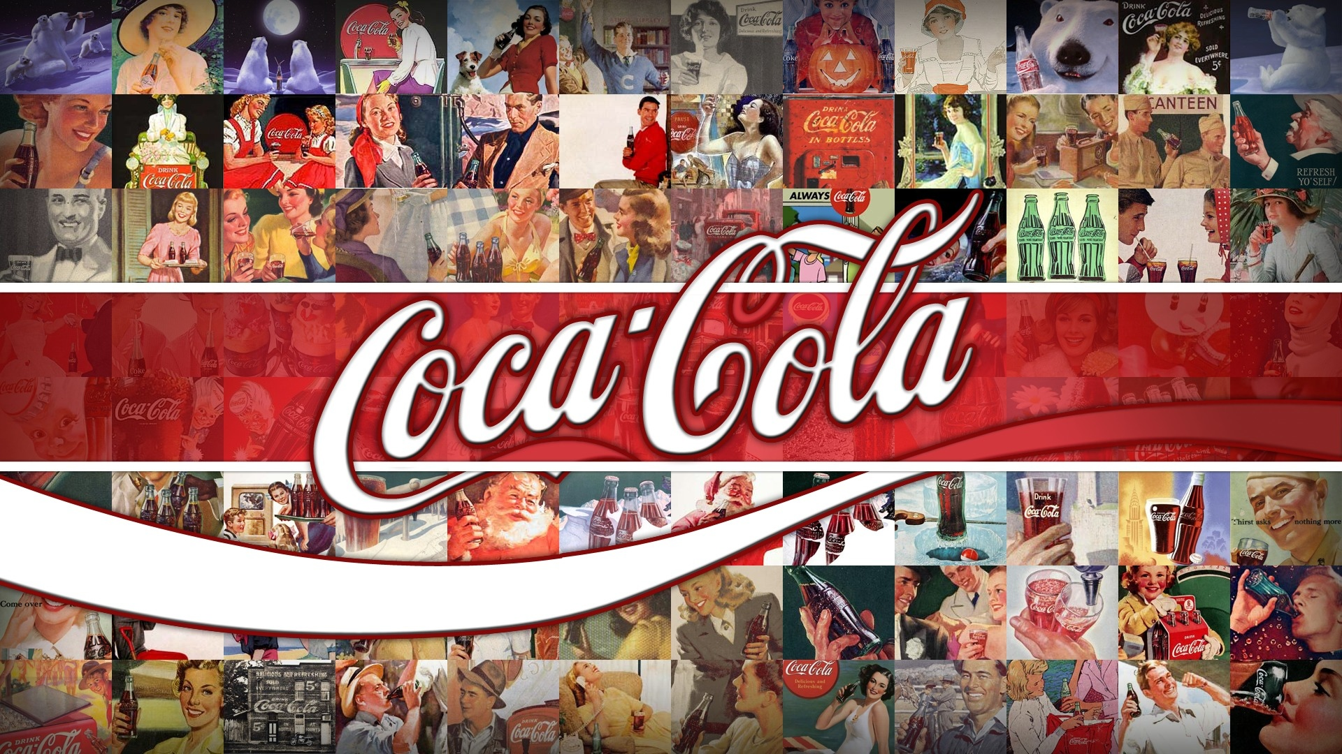 реклама, coca-cola, логотип, классика, фон, напиток, брэнд