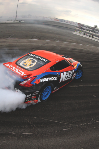 smoke, дым, nissan, 370z, drift, скольжение, занос, дрифт, ниссан