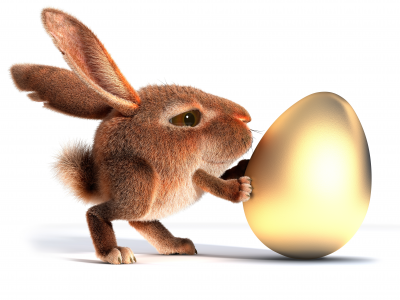 easter bunny, пасха, пасхальный кролик, яйцо, 3d, золотое, egg