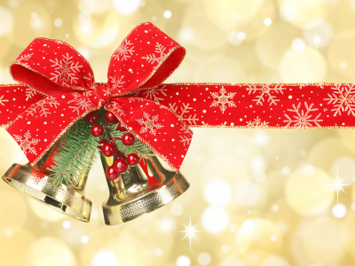 christmas decoration, ornament, cherry, merry christmas, new year, ribbon, bells