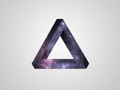 triangle, треугольник, звёзды, space, минимализм, космос