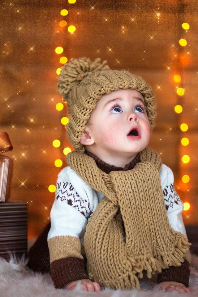 шапка, ребенок, шарфик, подарки, новый год