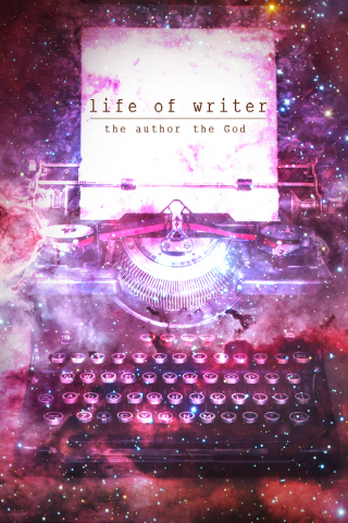 писатель, творчество, печатная машинка, космос
