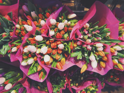тюльпаны, цветы, букеты