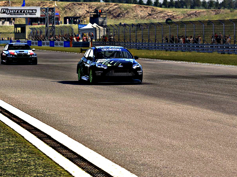 grid, autosport, гонки, ford focus, чёрный, тюннинг