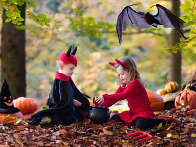 дети, костюмы, хеллоуин