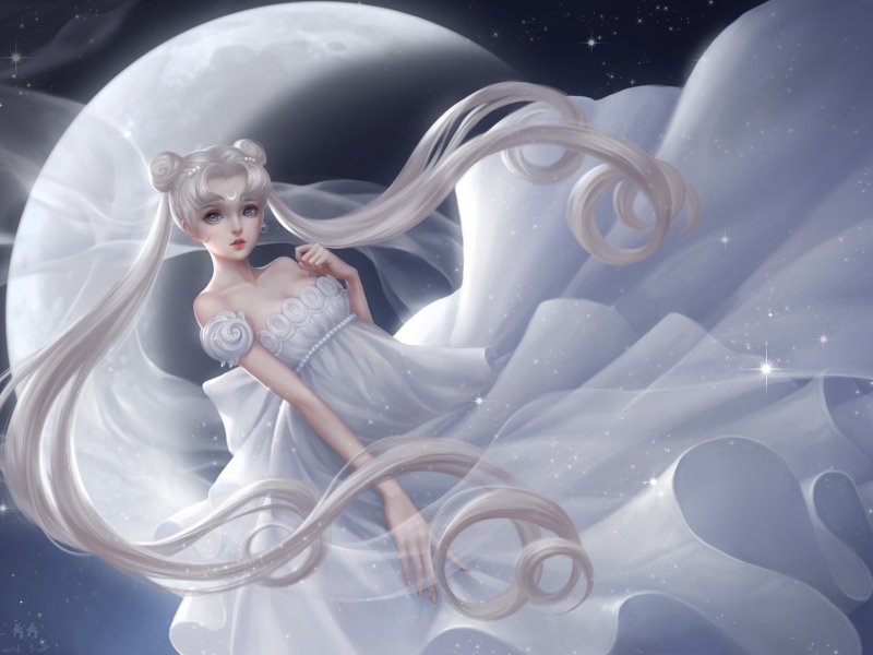 платье, tsukino usagi, ishoujo senshi sailor moon, princess serenity, девушка, луна, pian pian, bain, красавицавоин сейлор мун