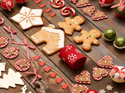 cookies, merry christmas, gingerbread, decoration