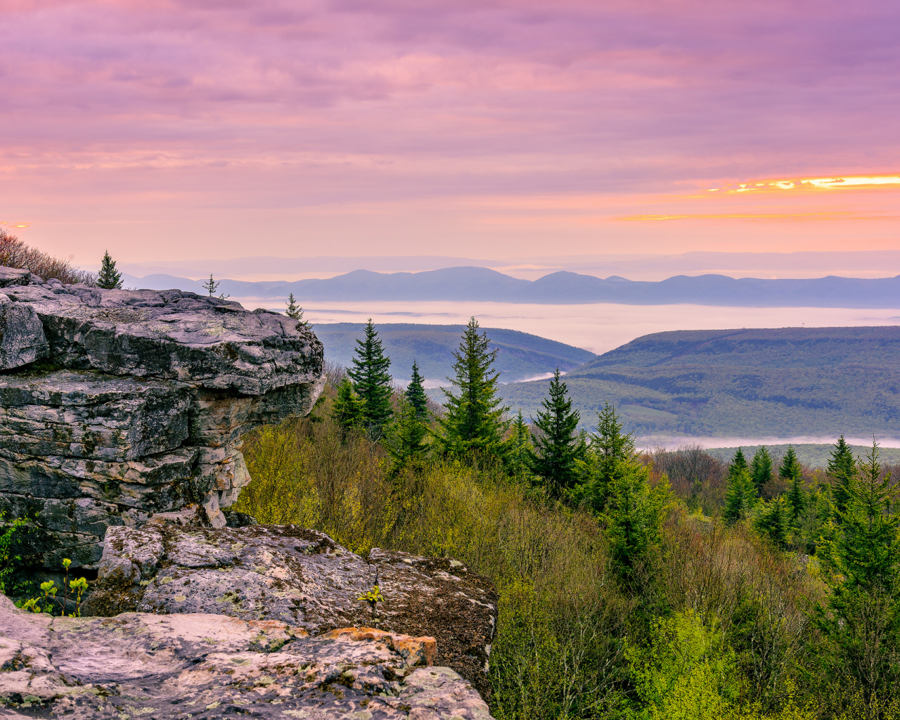 закат, пейзаж