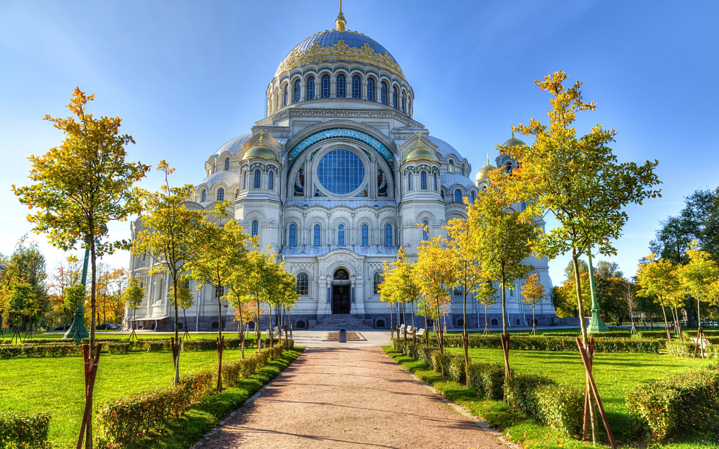 собор, храм, россия, temples, деревья, санкт петербург