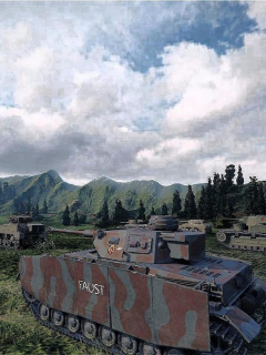 world of tanks, танки, фон, танк германии, pz iv h, в бою