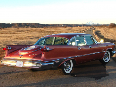 автомобиль, крайслер, империал, 1958, chrysler, imperial, crown, power, 1958, car, sun, sky, summer, see, indusrial, back, wide