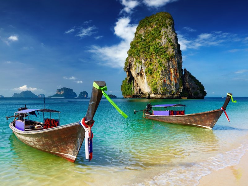 море, лодки, тайланд