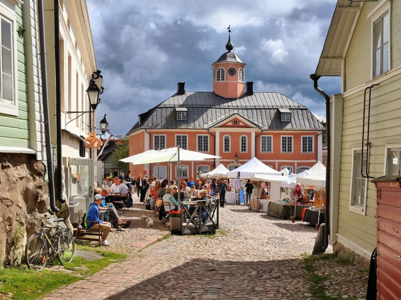 город, парву, мощёная дорога, улица, лето, road, alley, summer, day, porvoo, see, landscape, bridge, garden, sun, summer, sky, wide