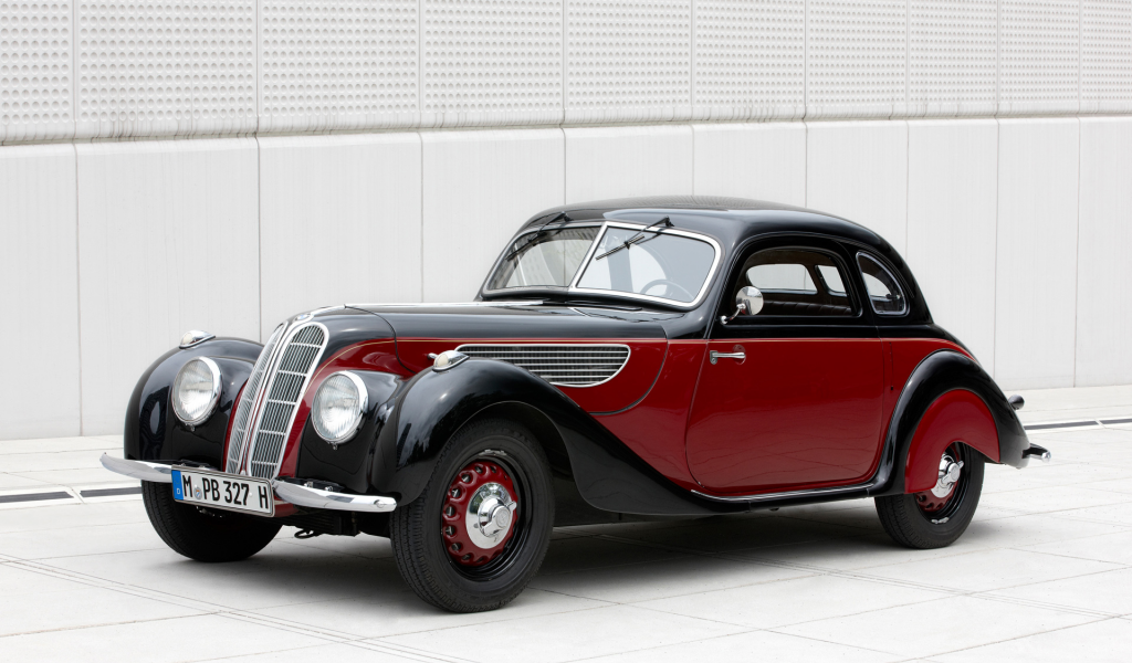 автомобиль, бмв, модель, 327, bmw, coupe, 1939, model, 327, classic, dual, cowl, car, old, front, lebaron, luxury, retro, red, black, sun, summer, see, nice, wide