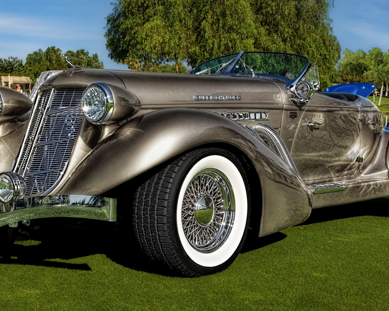 автомобиль, auburn, speedster, 1936, dual, cowl, car, old, front, lebaron, convertible, luxury, retro, silver, sun, summer, see, nice, pingallery, wide