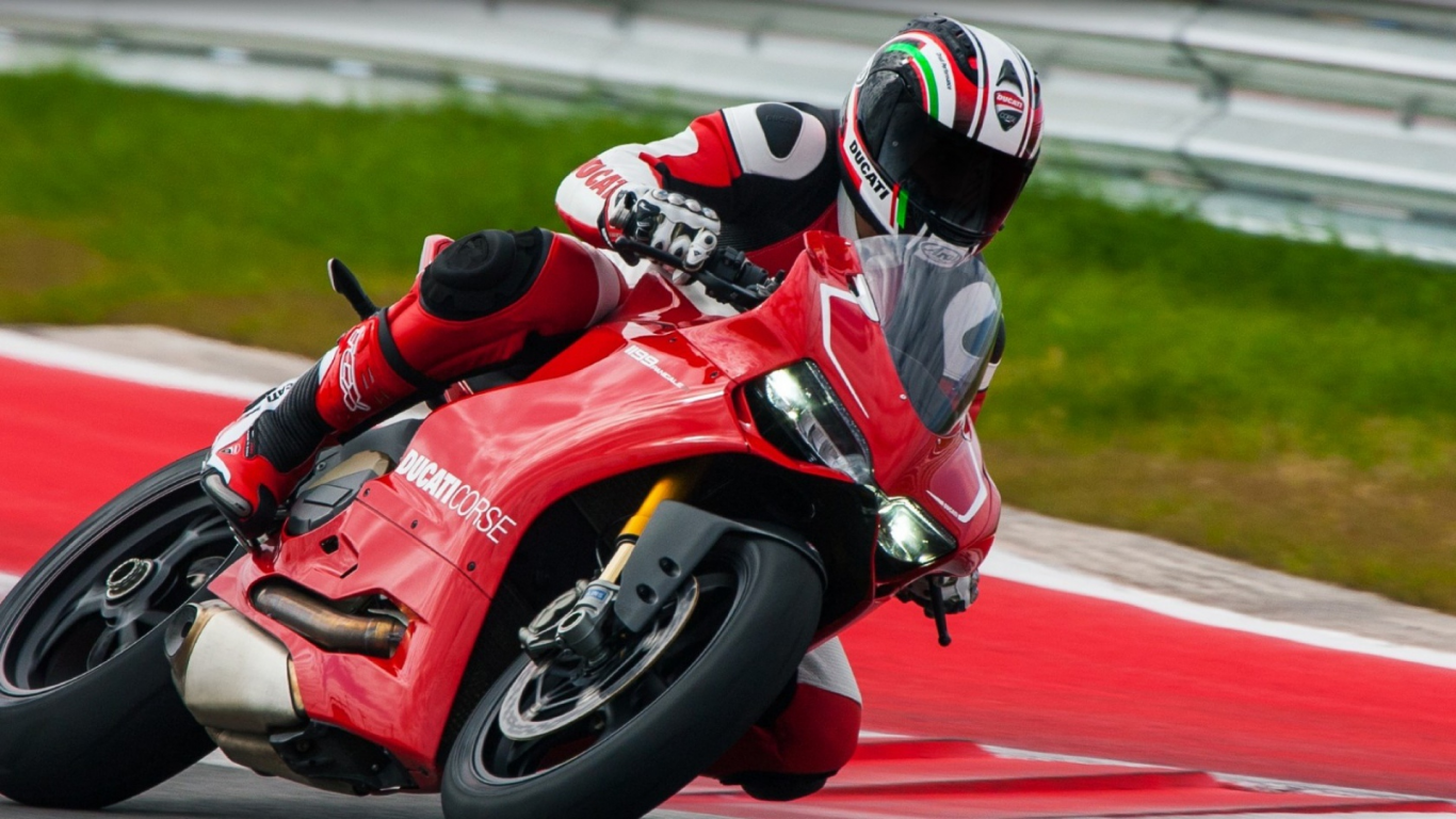 ducati, 1199, panigale r, мотоциклист, движение