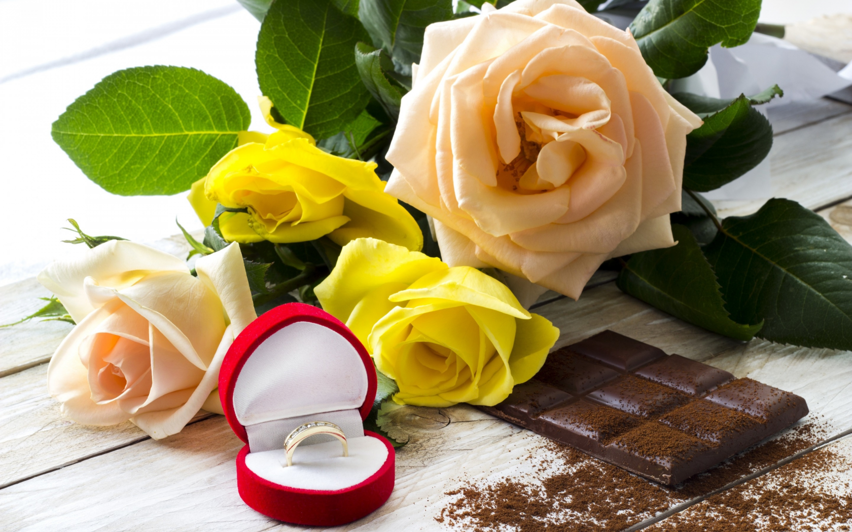 розы, chocolate, сладкое, ring, шоколад, roses, кольцо