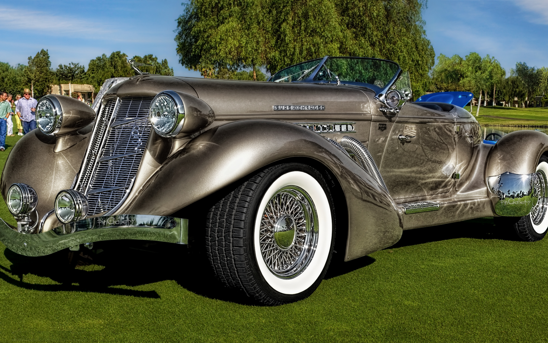 автомобиль, auburn, speedster, 1936, dual, cowl, car, old, front, lebaron, convertible, luxury, retro, silver, sun, summer, see, nice, pingallery, wide