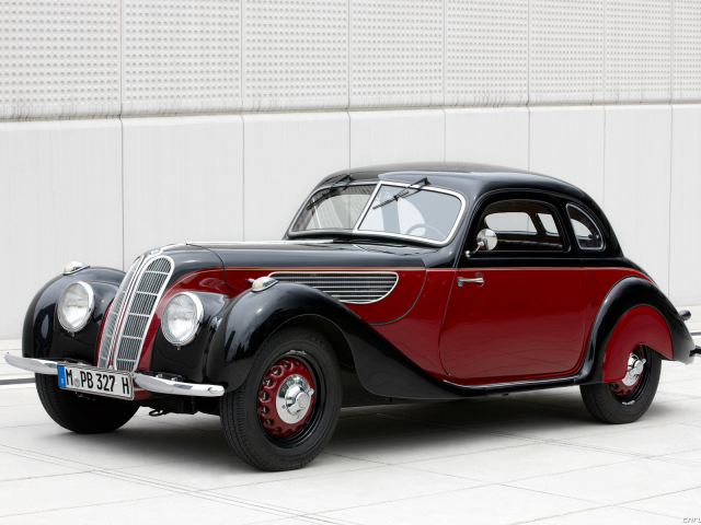 автомобиль, бмв, модель, 327, bmw, coupe, 1939, model, 327, classic, dual, cowl, car, old, front, lebaron, luxury, retro, red, black, sun, summer, see, nice, wide