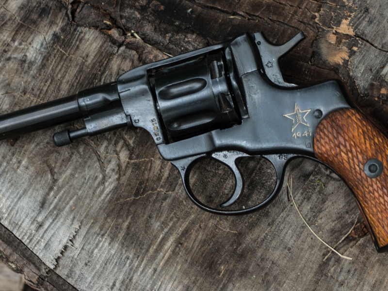 револьвер, наган, образца, 1895, выпущен, 1941, revolver, nagant, nagan, m1895, 1941, cimarron, model p, charcoal, blue, spaxspore, weapon, gun, pistols, weapons, dark, sun, wide