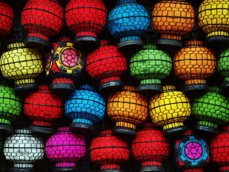 light, lanterns, colorful