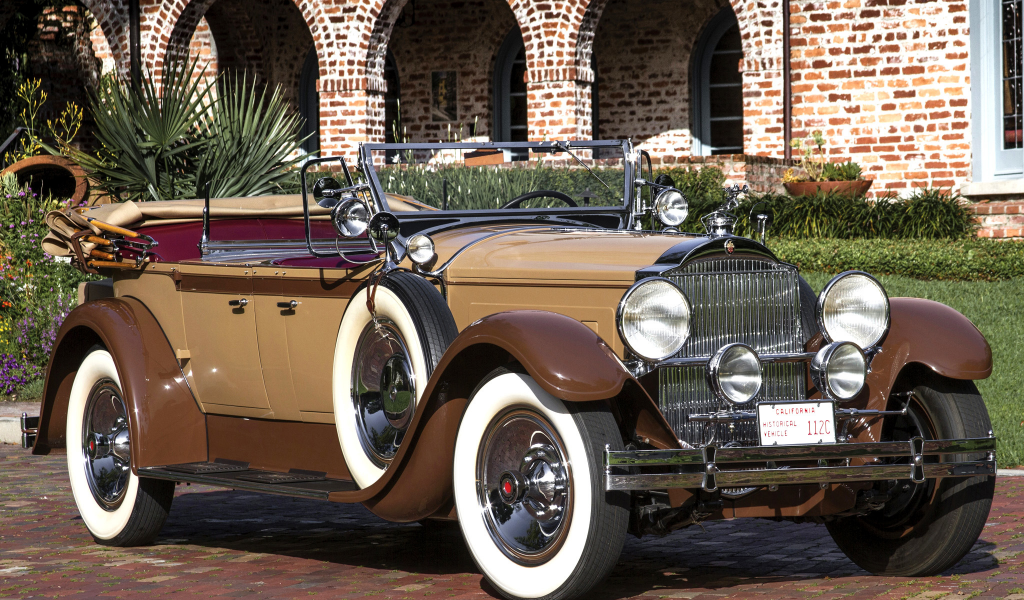 автомобиль, паккард, classic, packard, model, 640, 1929, black, convertible, phaeton, lwb, eight, dual, cowl, car, old, front, lebaron, luxury, retro, brown, sun, summer, see, nice, wide