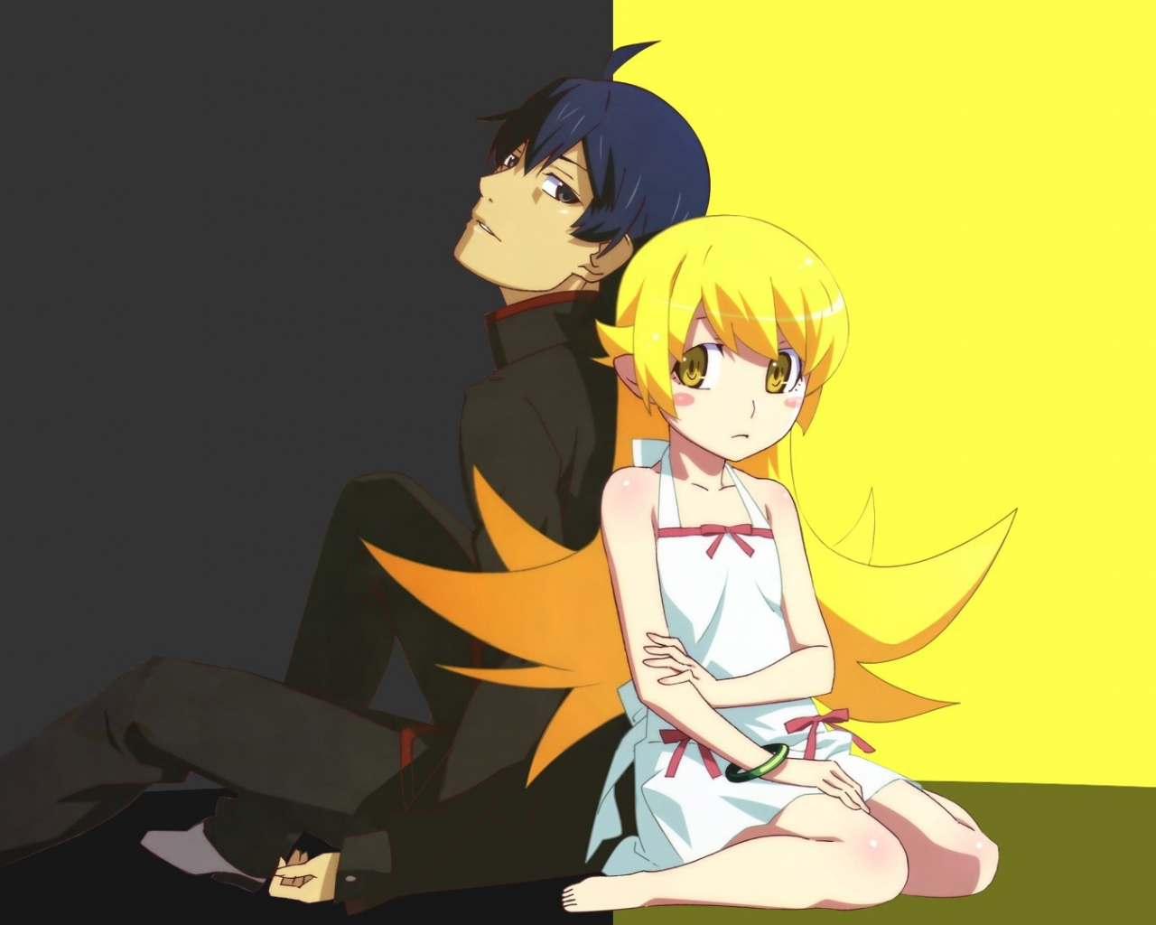 japonese, kawaii, bishojo, akemonogatari, anime, vampire