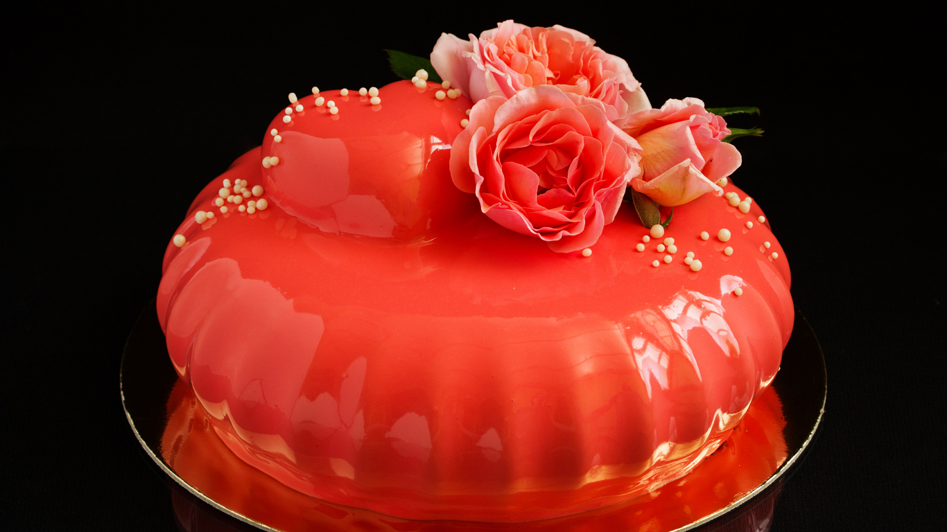 торт, тортик, розы, комната, cake, cakes, pink, red, roses, sweets, nice, environment, black, table, main, read, vine, see, nice, wide