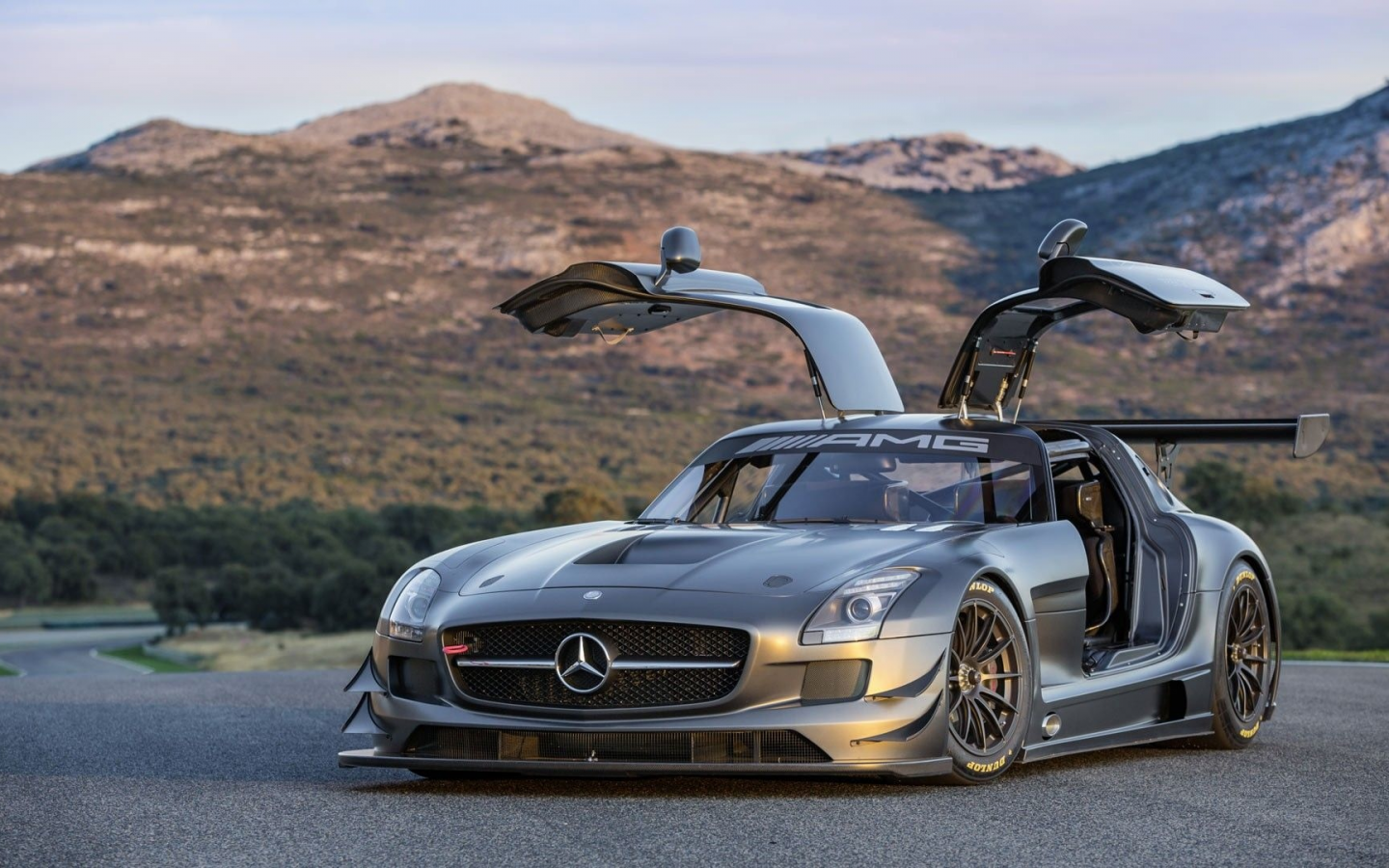 мерседес, mercedes, amg, sls, coupe, power, mod, car, sun, sky, summer, mount, mounts, see, indusrial, front, grey, nice, see, wide