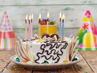 candle, cake, свечи, торт
