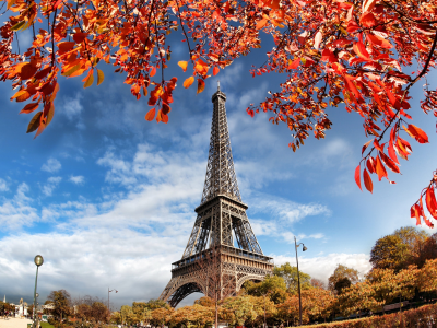 осень, autumn, cityscape, leaves