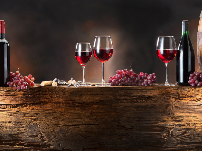 вино, красное, виноград, комната, wine, red, grapes, nice, environment, wood, table, main, panorama, read, vine, nice, wide