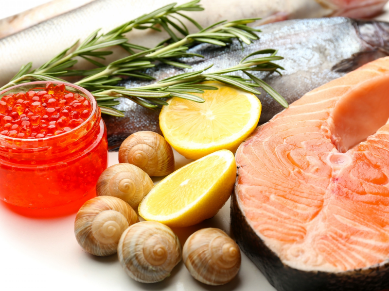 seafoods, рыба, морепродукты, fish, улитки, икра, caviar, lemons, food, лимон