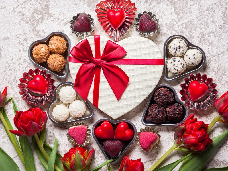 valentines day, love, sweet, romantic, gift, chocolate, hearts, конфеты