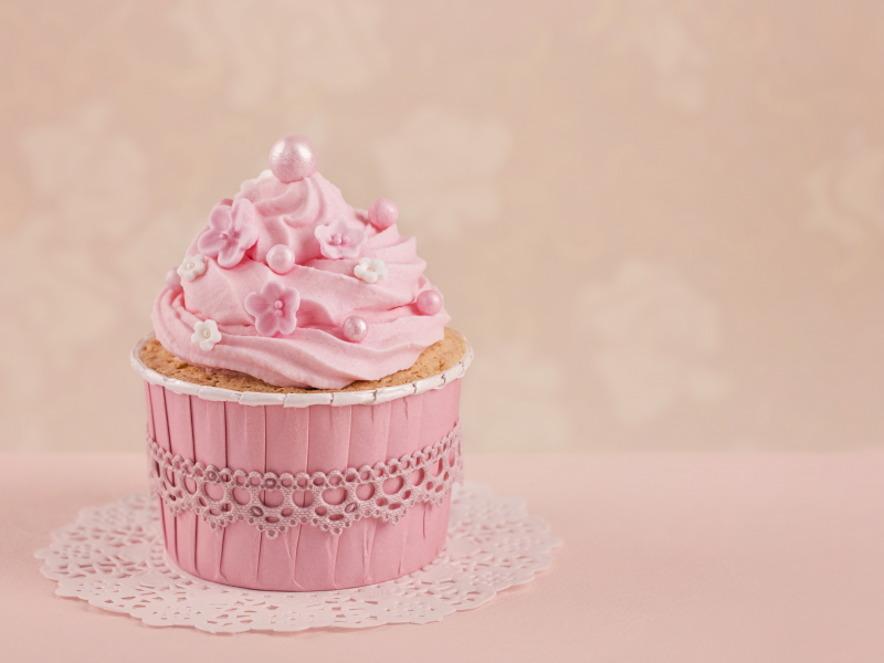 pink, delicate, baby, cupcake3363
