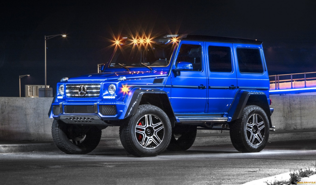 mercedes, g class, внедорожник, гелик, ночь, город