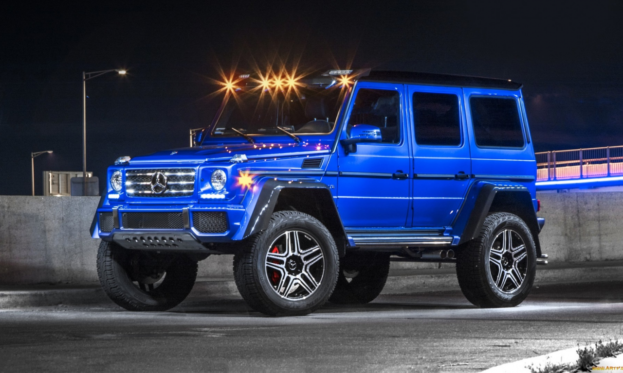 mercedes, g class, внедорожник, гелик, ночь, город