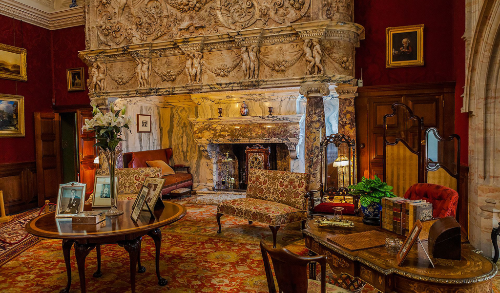 комната, мраморный камин, huge marble fireplace inside cragside house in northumberland, northumberland, england, house, old, room, environment, main, victorian, marble, fireplace, read, table, read, vine, wide