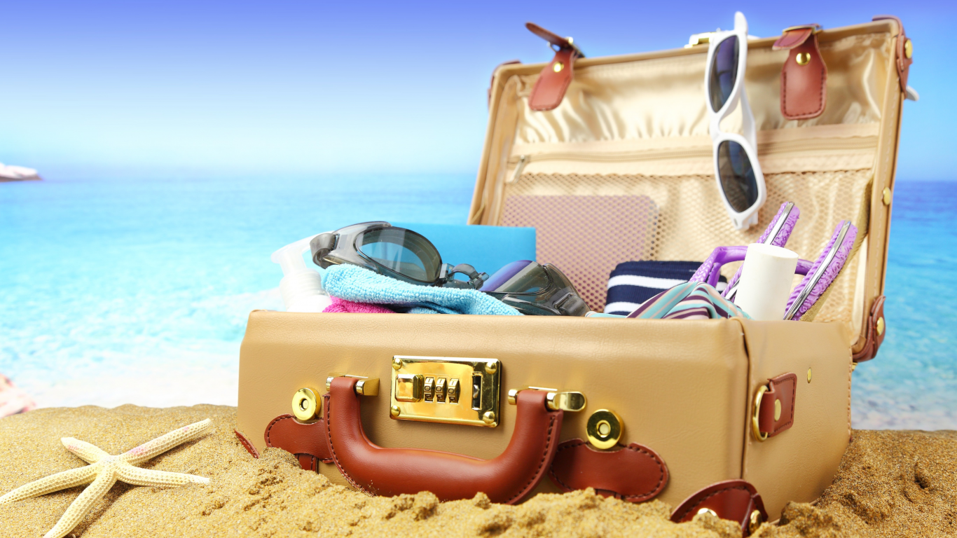 море, солнце, пляж, чемодан, sun, beach, suitcase, things, star, sea, sky, see, nice, relax, wide
