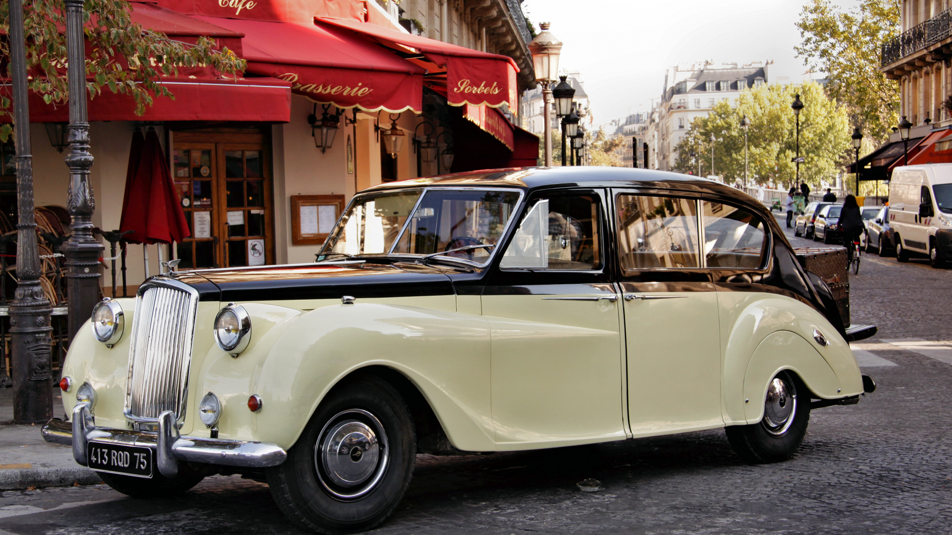 автомобиль, остин, car, austin, princess, 1954, front, beige, street, path, classic, retro, oldtimer, light, see, nice, wide