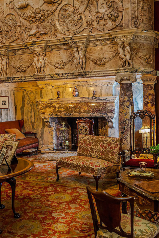 комната, мраморный камин, huge marble fireplace inside cragside house in northumberland, northumberland, england, house, old, room, environment, main, victorian, marble, fireplace, read, table, read, vine, wide